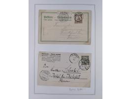 EIGENE AUSGABEN: 1893/1916, postfrische,ungebrauchte und gestempelte Sammlung mit Marken, Einheiten, Briefstücken und rund 30