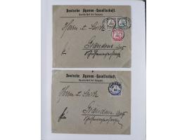 EIGENE AUSGABEN: 1893/1916, postfrische,ungebrauchte und gestempelte Sammlung mit Marken, Einheiten, Briefstücken und rund 30