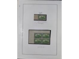 EIGENE AUSGABEN: 1893/1916, postfrische,ungebrauchte und gestempelte Sammlung mit Marken, Einheiten, Briefstücken und rund 30