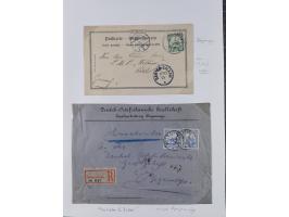 EIGENE AUSGABEN: 1893/1916, postfrische,ungebrauchte und gestempelte Sammlung mit Marken, Einheiten, Briefstücken und rund 30