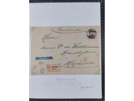 EIGENE AUSGABEN: 1893/1916, postfrische,ungebrauchte und gestempelte Sammlung mit Marken, Einheiten, Briefstücken und rund 30