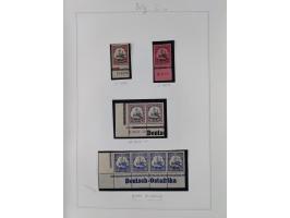 EIGENE AUSGABEN: 1893/1916, postfrische,ungebrauchte und gestempelte Sammlung mit Marken, Einheiten, Briefstücken und rund 30