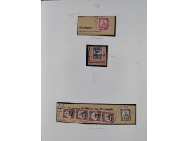 EIGENE AUSGABEN: 1893/1916, postfrische,ungebrauchte und gestempelte Sammlung mit Marken, Einheiten, Briefstücken und rund 30