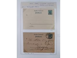 GANZSACHEN: 1893/1919,82 ungebrauchte und gebrauchte Karten, dabei Jahrhundert Karte von Daressalam nach Berlin, ungebrauchte