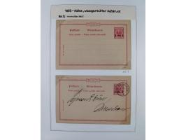GANZSACHEN: 1893/1919,82 ungebrauchte und gebrauchte Karten, dabei Jahrhundert Karte von Daressalam nach Berlin, ungebrauchte