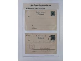 GANZSACHEN: 1893/1919,82 ungebrauchte und gebrauchte Karten, dabei Jahrhundert Karte von Daressalam nach Berlin, ungebrauchte
