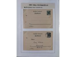 GANZSACHEN: 1893/1919,82 ungebrauchte und gebrauchte Karten, dabei Jahrhundert Karte von Daressalam nach Berlin, ungebrauchte
