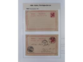 GANZSACHEN: 1893/1919,82 ungebrauchte und gebrauchte Karten, dabei Jahrhundert Karte von Daressalam nach Berlin, ungebrauchte