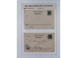 GANZSACHEN: 1893/1919,82 ungebrauchte und gebrauchte Karten, dabei Jahrhundert Karte von Daressalam nach Berlin, ungebrauchte