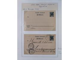 GANZSACHEN: 1893/1919,82 ungebrauchte und gebrauchte Karten, dabei Jahrhundert Karte von Daressalam nach Berlin, ungebrauchte
