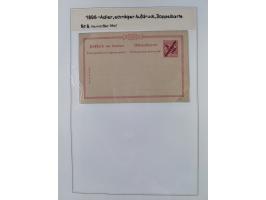 GANZSACHEN: 1893/1919,82 ungebrauchte und gebrauchte Karten, dabei Jahrhundert Karte von Daressalam nach Berlin, ungebrauchte