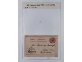 GANZSACHEN: 1893/1919,82 ungebrauchte und gebrauchte Karten, dabei Jahrhundert Karte von Daressalam nach Berlin, ungebrauchte