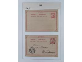 GANZSACHEN: 1893/1919,82 ungebrauchte und gebrauchte Karten, dabei Jahrhundert Karte von Daressalam nach Berlin, ungebrauchte