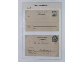 GANZSACHEN: 1893/1919,82 ungebrauchte und gebrauchte Karten, dabei Jahrhundert Karte von Daressalam nach Berlin, ungebrauchte