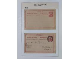 GANZSACHEN: 1893/1919,82 ungebrauchte und gebrauchte Karten, dabei Jahrhundert Karte von Daressalam nach Berlin, ungebrauchte