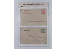 GANZSACHEN: 1893/1919,82 ungebrauchte und gebrauchte Karten, dabei Jahrhundert Karte von Daressalam nach Berlin, ungebrauchte
