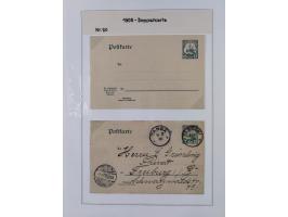 GANZSACHEN: 1893/1919,82 ungebrauchte und gebrauchte Karten, dabei Jahrhundert Karte von Daressalam nach Berlin, ungebrauchte