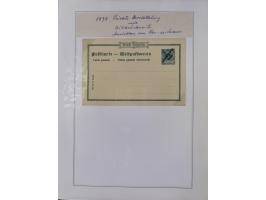 GANZSACHEN: 1893/1919,82 ungebrauchte und gebrauchte Karten, dabei Jahrhundert Karte von Daressalam nach Berlin, ungebrauchte