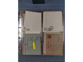 Stuttgart-Privat-Stadtpost: 1886-1900, über 140 Briefe, Karten und ungebrauchte und gebrauchte Ganzsachenkarten mit besseren.