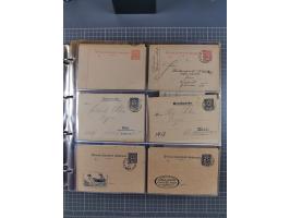 Stuttgart-Privat-Stadtpost: 1886-1900, über 140 Briefe, Karten und ungebrauchte und gebrauchte Ganzsachenkarten mit besseren.