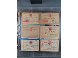 Stuttgart-Privat-Stadtpost: 1886-1900, über 140 Briefe, Karten und ungebrauchte und gebrauchte Ganzsachenkarten mit besseren.