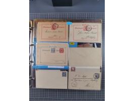 Stuttgart-Privat-Stadtpost: 1886-1900, über 140 Briefe, Karten und ungebrauchte und gebrauchte Ganzsachenkarten mit besseren.