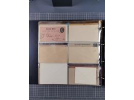 Stuttgart-Privat-Stadtpost: 1886-1900, über 140 Briefe, Karten und ungebrauchte und gebrauchte Ganzsachenkarten mit besseren.