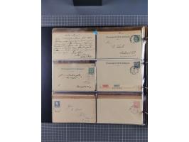 Stuttgart-Privat-Stadtpost: 1886-1900, über 140 Briefe, Karten und ungebrauchte und gebrauchte Ganzsachenkarten mit besseren.