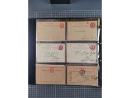 Stuttgart-Privat-Stadtpost: 1886-1900, über 140 Briefe, Karten und ungebrauchte und gebrauchte Ganzsachenkarten mit besseren.