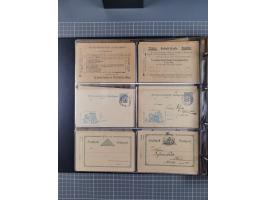 Stuttgart-Privat-Stadtpost: 1886-1900, über 140 Briefe, Karten und ungebrauchte und gebrauchte Ganzsachenkarten mit besseren.