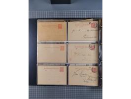 Stuttgart-Privat-Stadtpost: 1886-1900, über 140 Briefe, Karten und ungebrauchte und gebrauchte Ganzsachenkarten mit besseren.