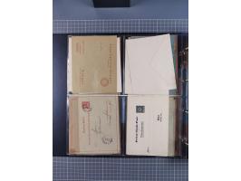 Stuttgart-Privat-Stadtpost: 1886-1900, über 140 Briefe, Karten und ungebrauchte und gebrauchte Ganzsachenkarten mit besseren.