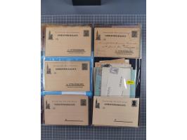 Straßburg-Privat-Brief-Verkehr: 1886/1900, kleine Sammlung mit 35 Briefen, Karten und Ganzsachen inkl. Postkarte mit Hansa Mi