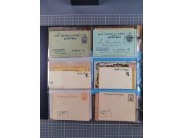 Straßburg-Privat-Brief-Verkehr: 1886/1900, kleine Sammlung mit 35 Briefen, Karten und Ganzsachen inkl. Postkarte mit Hansa Mi