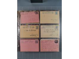 Braunschweig-Brief-Beförderung Hammonia, 1886/1900, über 100 Briefe, Karten, ungebrauchte und gebrauchte Ganzsachen sowie For