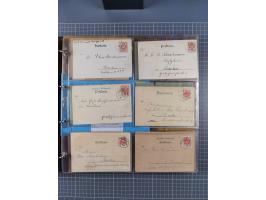 Breslau-HANSA: 1893/1900, fast 50 Briefe, Karten, ungebrauchte und gebraucht Ganzsachen und Formulare. Dabei u.a. zwei Briefe