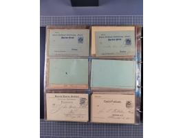 Breslau-HANSA: 1893/1900, fast 50 Briefe, Karten, ungebrauchte und gebraucht Ganzsachen und Formulare. Dabei u.a. zwei Briefe