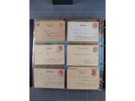 Breslau-HANSA: 1893/1900, fast 50 Briefe, Karten, ungebrauchte und gebraucht Ganzsachen und Formulare. Dabei u.a. zwei Briefe