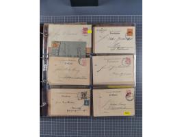 Chemnitz-HAMMONIA: 1897/1900, fast 60 Briefe, Karten und ungebrauchte/gestempelte Ganzsachen. Dabei u.a. Mi.-Nr. 28 auf Brief