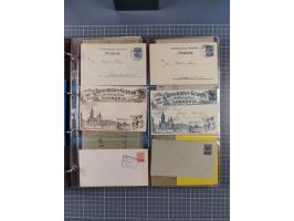 Chemnitz-HAMMONIA: 1897/1900, fast 60 Briefe, Karten und ungebrauchte/gestempelte Ganzsachen. Dabei u.a. Mi.-Nr. 28 auf Brief