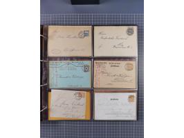 Dresden-Hansa: 1886/1900, Sammlung mit fast 160 Briefen, Karten und vielen ungebrauchten und gebrauchten Ganzsachen inkl. etw