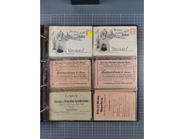 Dresden-Hansa: 1886/1900, Sammlung mit fast 160 Briefen, Karten und vielen ungebrauchten und gebrauchten Ganzsachen inkl. etw