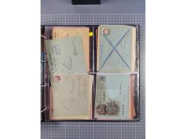 Dresden-Hansa: 1886/1900, Sammlung mit fast 160 Briefen, Karten und vielen ungebrauchten und gebrauchten Ganzsachen inkl. etw