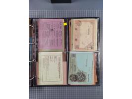 Dresden-Hansa: 1886/1900, Sammlung mit fast 160 Briefen, Karten und vielen ungebrauchten und gebrauchten Ganzsachen inkl. etw