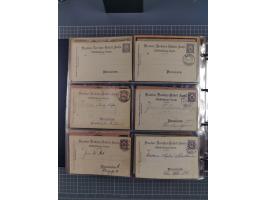 Dresden-Hansa: 1886/1900, Sammlung mit fast 160 Briefen, Karten und vielen ungebrauchten und gebrauchten Ganzsachen inkl. etw