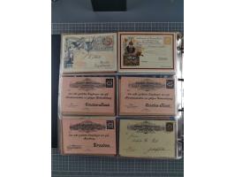 Dresden-Hansa: 1886/1900, Sammlung mit fast 160 Briefen, Karten und vielen ungebrauchten und gebrauchten Ganzsachen inkl. etw