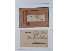 BAR- UND VORAUSFRANKIERUNGEN: spezialisierte Sammlung von 22 Belegen und einige Ausschnitten; verschiedene Typen und Besonder