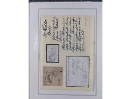 BAR- UND VORAUSFRANKIERUNGEN: spezialisierte Sammlung von 22 Belegen und einige Ausschnitten; verschiedene Typen und Besonder