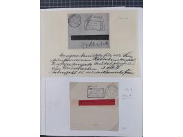 BAR- UND VORAUSFRANKIERUNGEN: spezialisierte Sammlung von 22 Belegen und einige Ausschnitten; verschiedene Typen und Besonder