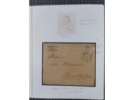 BAR- UND VORAUSFRANKIERUNGEN: spezialisierte Sammlung von 22 Belegen und einige Ausschnitten; verschiedene Typen und Besonder